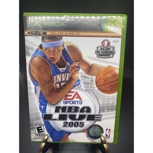NBA Live 2005 (Microsoft Xbox, 2004) Complete in Box with User Manual